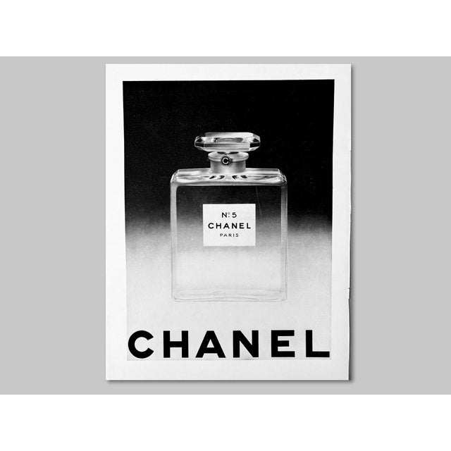 Mid-Century Modern 1952 Authentic Vintage French Perfume Chanel N 5 Advertisement Print, Not Framed, Not Matted For Sale - Image 3 of 6