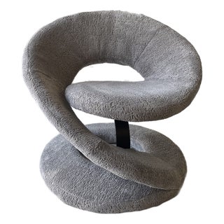 Louis Durrot Style Spiral Ribbon Chair For Sale