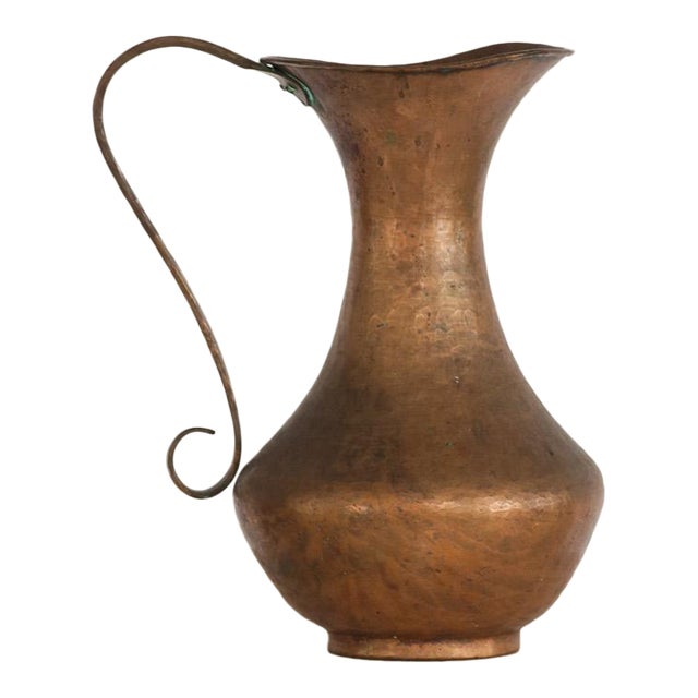 Large Vintage Copper Pitcher For Sale