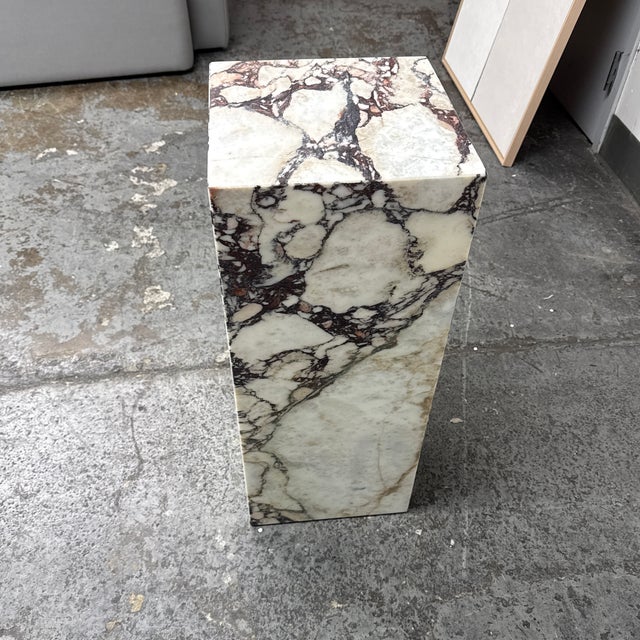 Mid-Century Modern Audo Copenhagen Plinth Marble Pedestal For Sale - Image 3 of 12