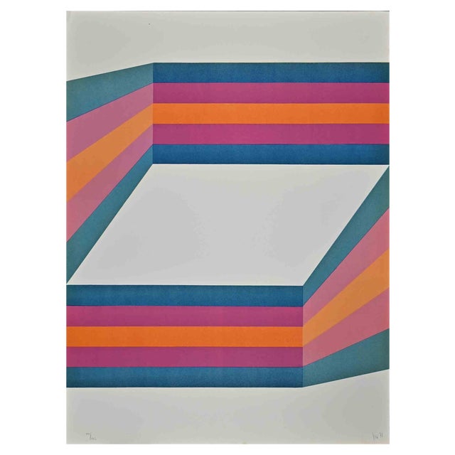 Renato Livi, Perspective, Lithograph, 1971 For Sale