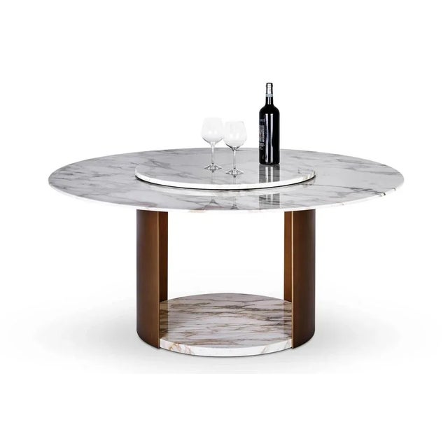 Not Yet Made - Made To Order Round Marble Milos Dining Table by Giorgio Bonaguro For Sale - Image 5 of 10