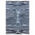 Modern Animal Skin Zebra Design Wool Rug in Black and Blue by Doris Leslie Blau For Sale