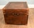 Vintage Leather Steamer Campaign Chest For Sale - Image 6 of 8