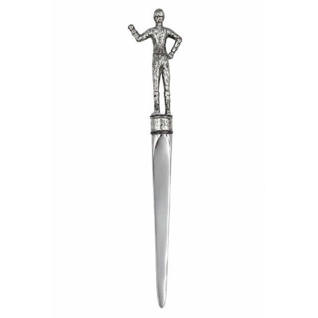 Mid 20th Century Vintage the 21 Club Nyc Restaurant Letter Opener Equestrian Jockey For Sale - Image 5 of 8