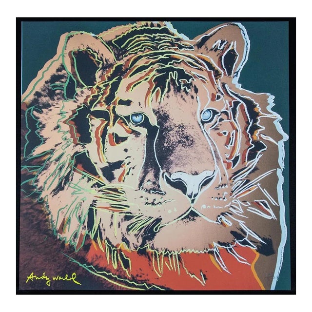 1986 Carnegie Museum of Art After Andy Warhol "Siberian Tiger" Lithograph For Sale