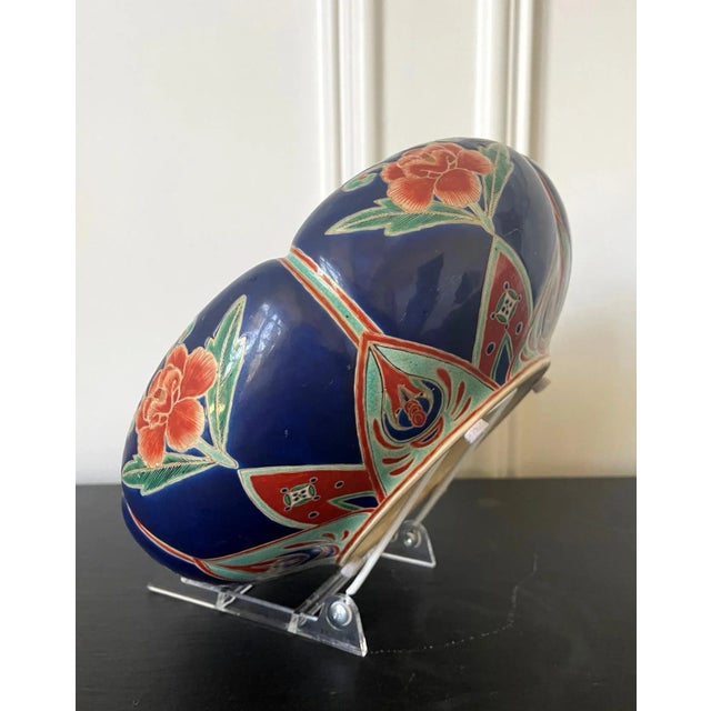 Rare Japanese Ceramic Glazed Bowl Makuzu Kozan Meiji Period For Sale - Image 10 of 12