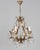 Metal Italian Gilt Tôle Crystal Chandelier For Sale - Image 7 of 15