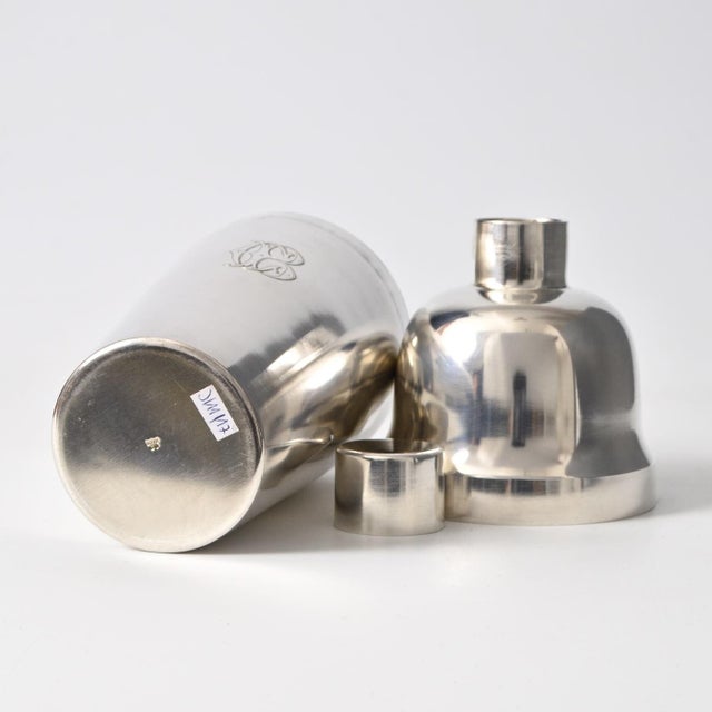 Silver-Plated Cocktail Shaker from Orfevrerie Mills, 1920s For Sale - Image 6 of 10
