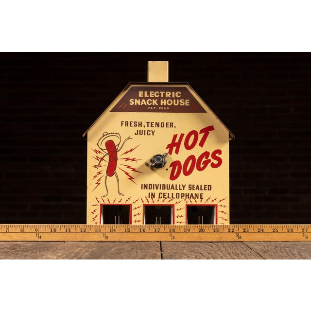 Vintage "Electric Snack House" Hot Dog Warmer Display For Sale - Image 10 of 10