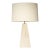 1960s Travertine Base Pyramid Shape Table Lamp - a Pair For Sale