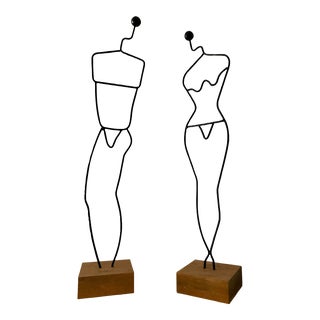 Modernist Mannequin Figure Figural Sculpture Denmark - Pair For Sale