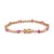 Ruby Red Early 20th Century 3.1ct Ruby & Natural Diamond 14k Gold Tennis Bracelet For Sale - Image 8 of 18