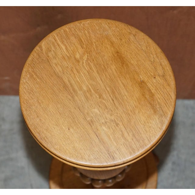 We are delighted to offer for sale this lovely hand made in England, light oak pedestal Stand for displaying plants,...