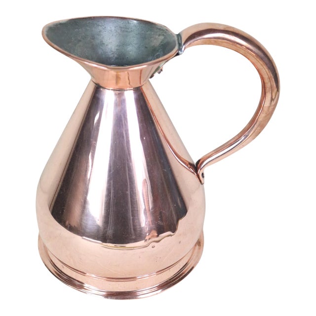 Mid 19th Century English Copper 1/2 Gallon Measure For Sale