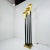 1980s Four Light Brass & Lucite Torchiere Floor Lamp For Sale In Dallas - Image 6 of 12