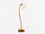 1930s Mid Century Modern, Organic Floor Lamp, Wood, Silk, Sweden For Sale In New York - Image 6 of 12