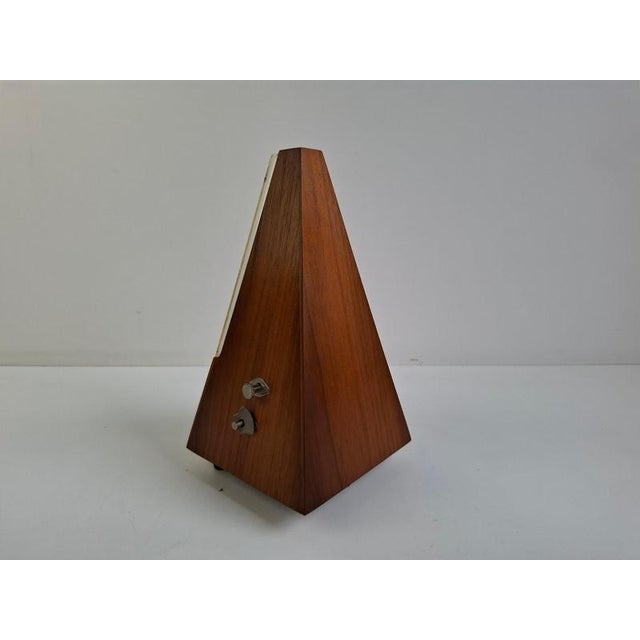 Mid-Century Modern German Mechanical Metronome in Wood from Wittner, 1970 For Sale - Image 6 of 18