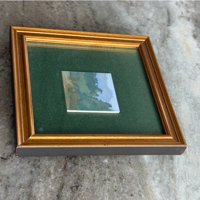 Contemporary Contemporary Colorado Mountain Small Painting, Framed For Sale - Image 3 of 4