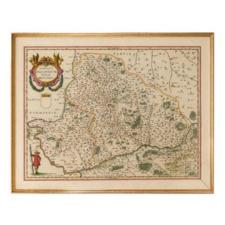 Willem Janszoon Blaeu, Map of Beauvais, Picardy, France, 1642 For Sale
