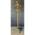This sophisticated vintage valet stand is a luxurious and functional accent piece, executed in polished brass, indicative...
