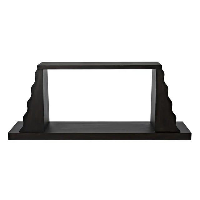 Mid-Century Modern Aurora Console, Ebony Walnut For Sale - Image 3 of 5