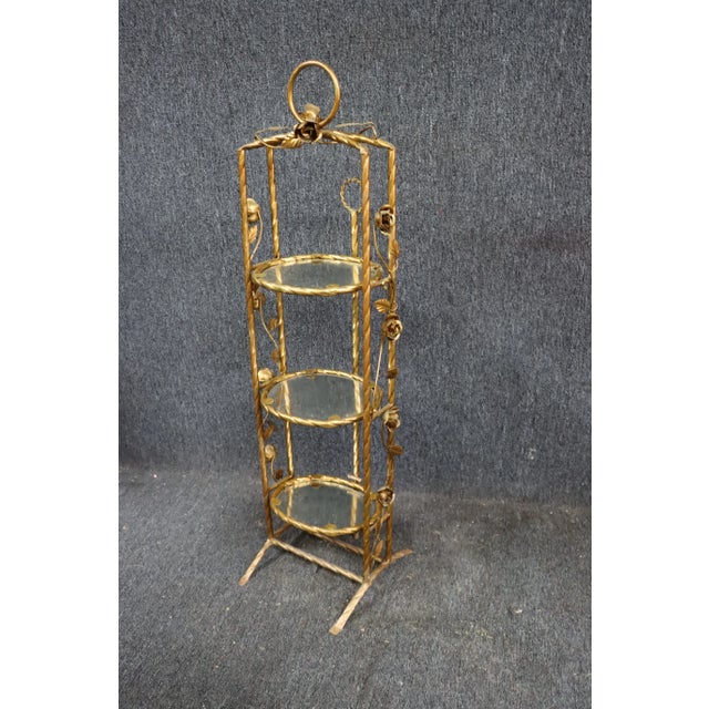 Gold Hollywood Regency Muffin Tray For Sale - Image 8 of 8