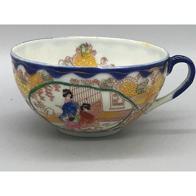 Kutani Satsuma Eggshell Geisha Tea Set | Chairish