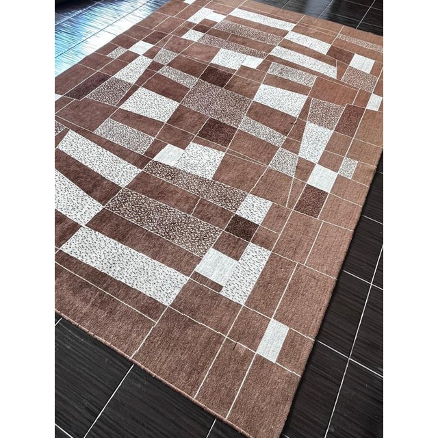 Vintage Abstract Rug, 1960s For Sale - Image 4 of 10