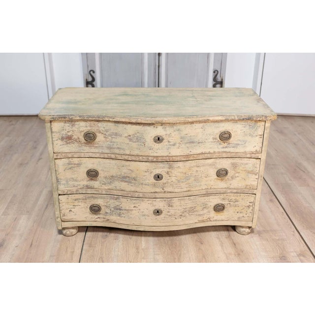 18th Century French Painted Commode Circa 1760 For Sale - Image 4 of 11