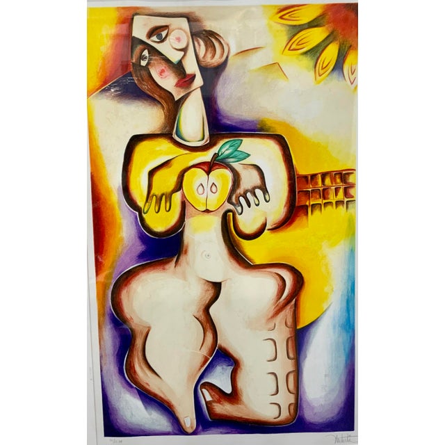 Abstract “The Intricacies of Self” Original Lithograph by Alexandra Nechita For Sale - Image 3 of 12