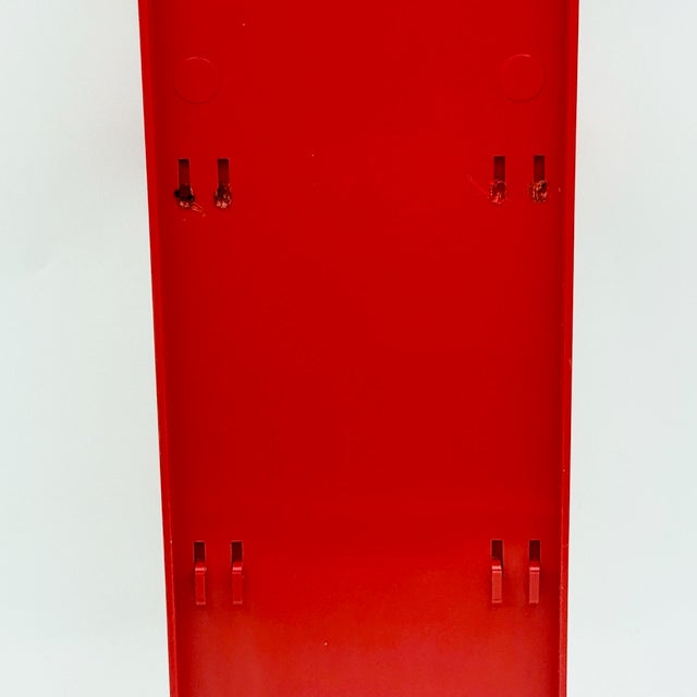 Red Wall Organizer with Mirror by Makio Hasuike for Gedy, Italy, 1970s For Sale - Image 17 of 18