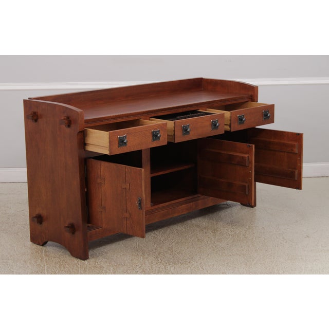 Stickley Gustav Stickley Mission Oak Buffet Server For Sale - Image 4 of 18