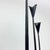 Hand Forged Iron Candelabra Set of 3 (97-117cm) Antique Copper Finish Slender Stem with Lily Cups For Sale - Image 6 of 9