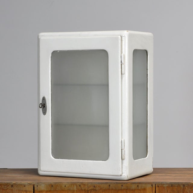 Vintage Glass and Wooden Medicine Cabinet, 1930 For Sale - Image 12 of 12