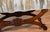 Wood 1900s Antique French Louis XV Carved Walnut Spring-Seat Window Bench / New Upholstery For Sale - Image 7 of 13