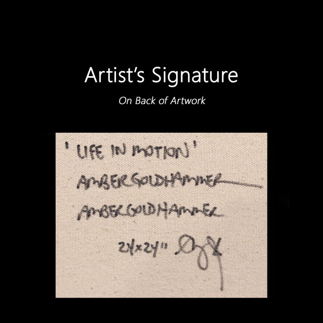 Life in Motion - Abstract Multicolor Street Art Painting Original Artwork by Amber Goldhammer For Sale - Image 9 of 9