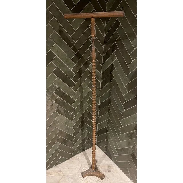 Large Turned Wooden Stand For Sale - Image 6 of 6
