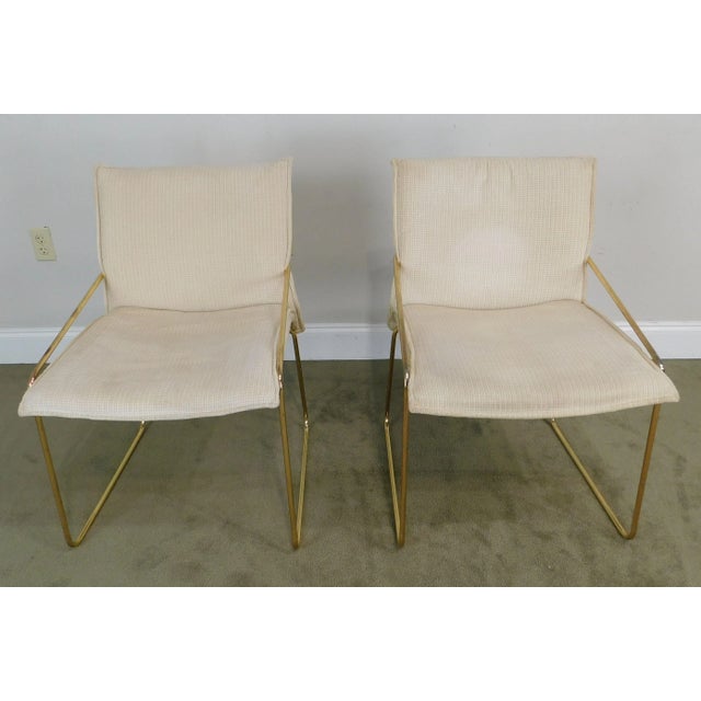 Mid-Century Modern Otto Gerdau Italian Mid-Century Modern Brass Armchairs - a Pair For Sale - Image 3 of 13