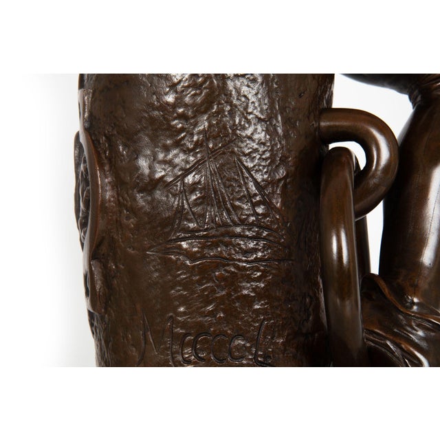 Italian Antique Bronze Sculpture of “Christopher Columbus” by Giulio Monteverde For Sale - Image 14 of 18