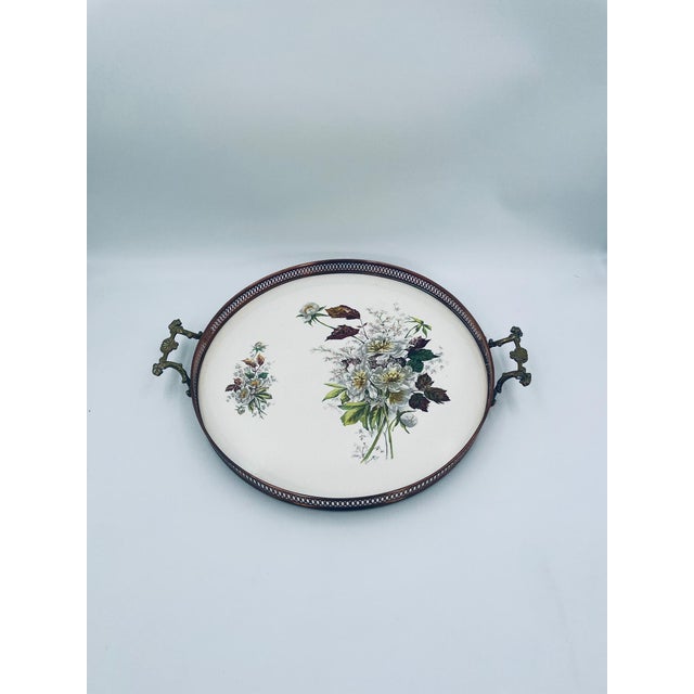 Antique Art Nouveau Serving Tray, 1925 For Sale - Image 9 of 9