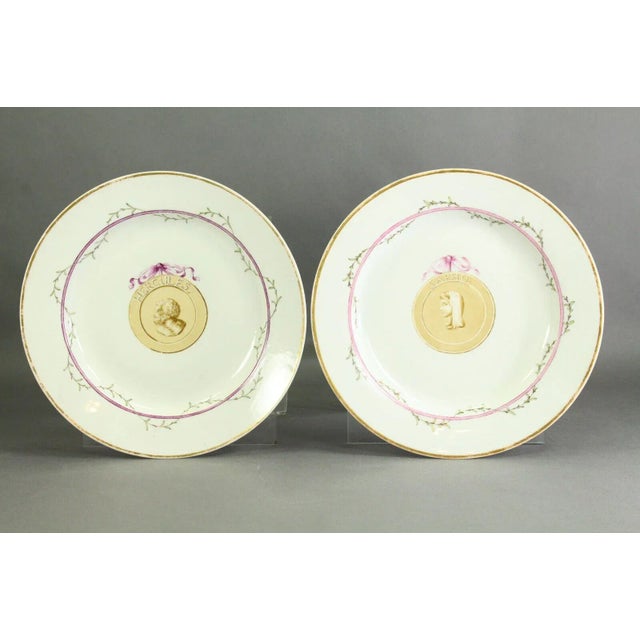 1770-1780 Fürstenberg Porcelain Plates, Hercules & Sappho - Set of 2 For Sale - Image 13 of 13
