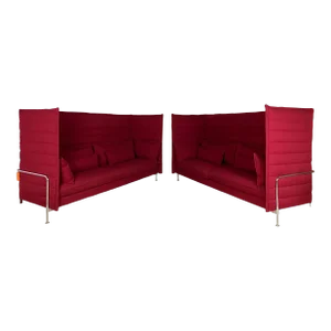 Vitra 'Alcove' Sofa Ronan & Erwan Bouroullec High Back - a Pair