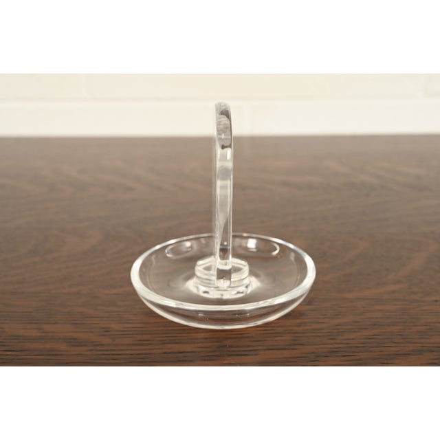 Transparent Lalique "Naiade" Art Deco Crystal Ring Dish For Sale - Image 8 of 13