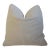 Neutral Creamy Velvety-Chenille Feather/Down Pillow For Sale
