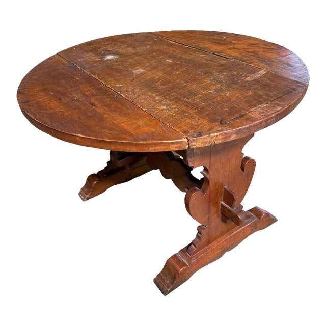 19th C Mini Italian Dropleaf Table For Sale