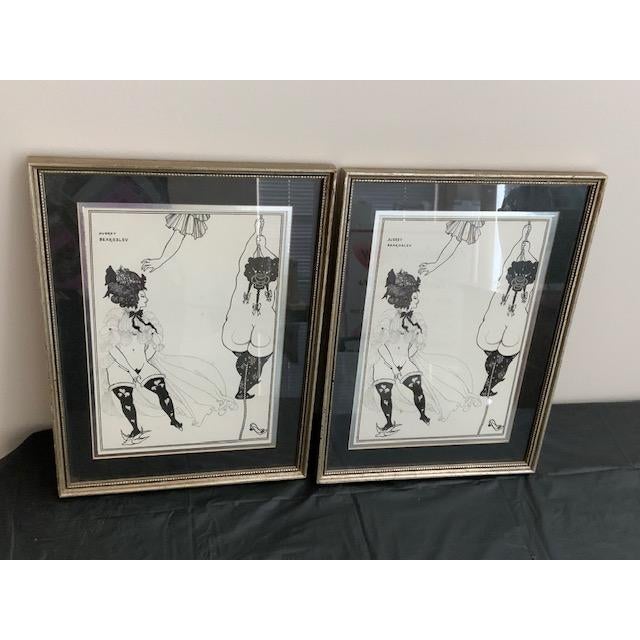 1970s 1970s Set of Two Athenian Woman in Distress by Aubrey Beardsley For Sale - Image 5 of 5