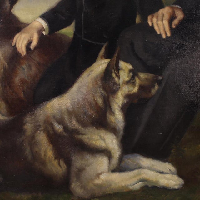 Francisco Ribera, Family Portrait, 1972, Oil on Canvas, Framed For Sale - Image 6 of 16