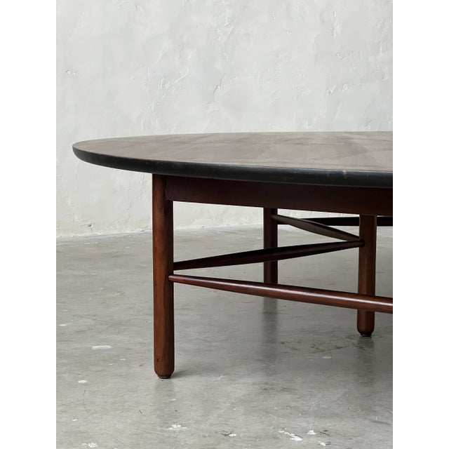 Wood Attributed to Greta Grossman Crescent Coffee Table for Glenn of California For Sale - Image 7 of 9