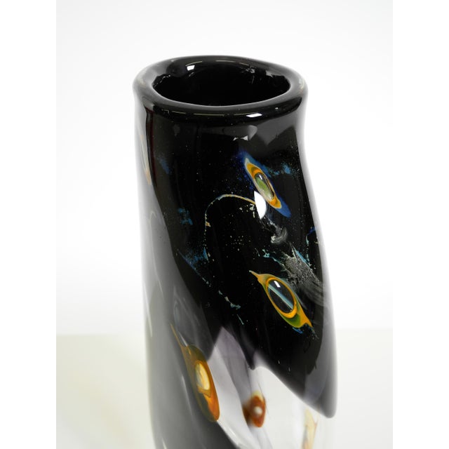 Signed Crystal Glass Vase by Louis Leloup for Val Saint Lambert, Belgium, 1970s For Sale - Image 17 of 18